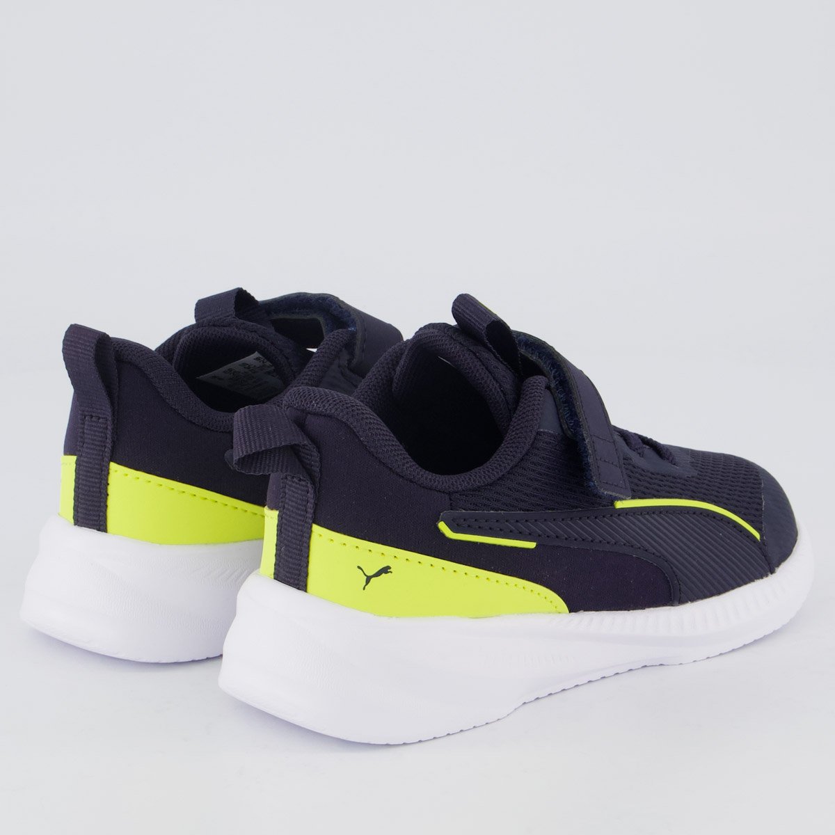 Tênis Puma Flyer 3 AC+ Infantil Preto e Amarelo Azul Marinho 3