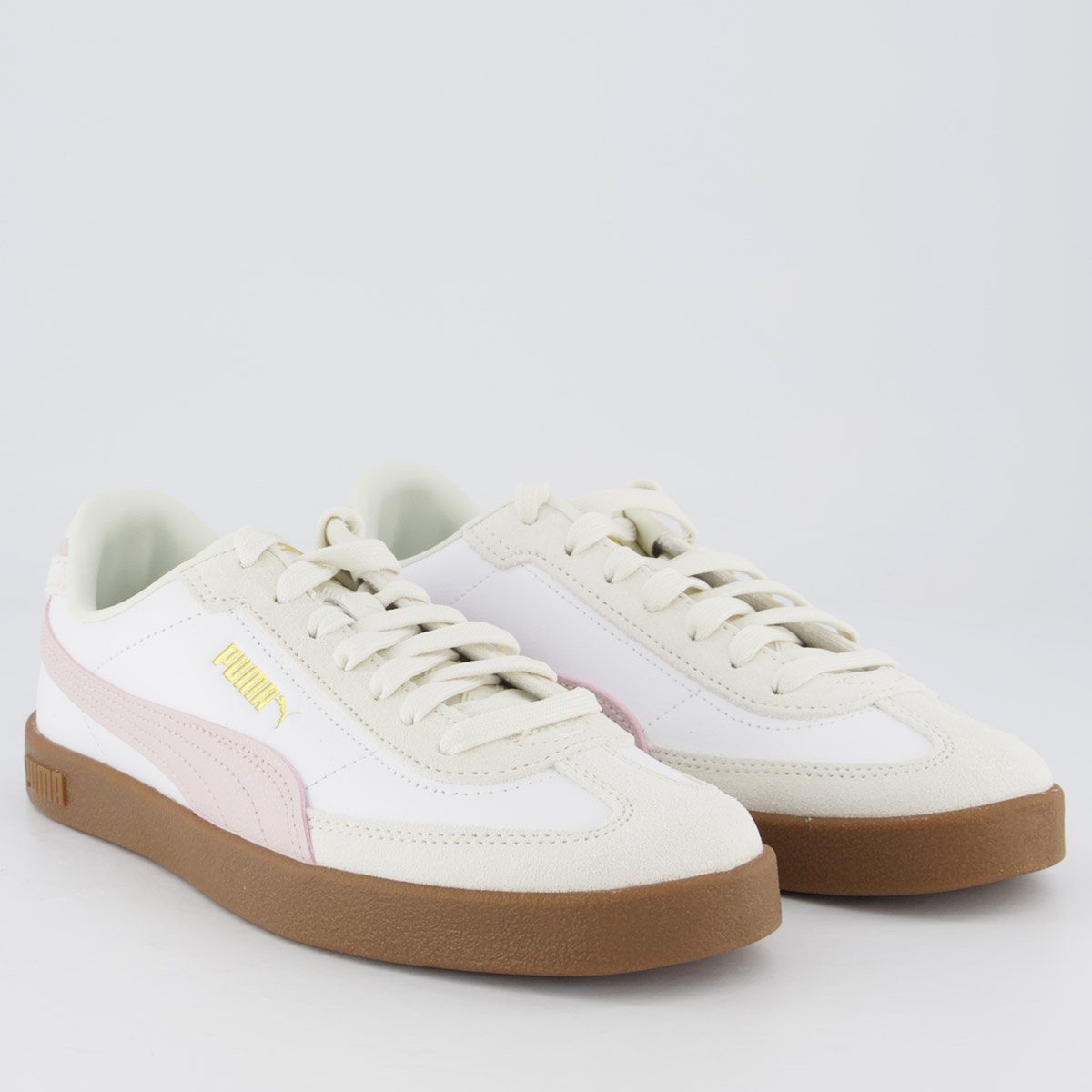 Tênis Puma Club II Era Wns Feminino Branco e Rosa Branco 2
