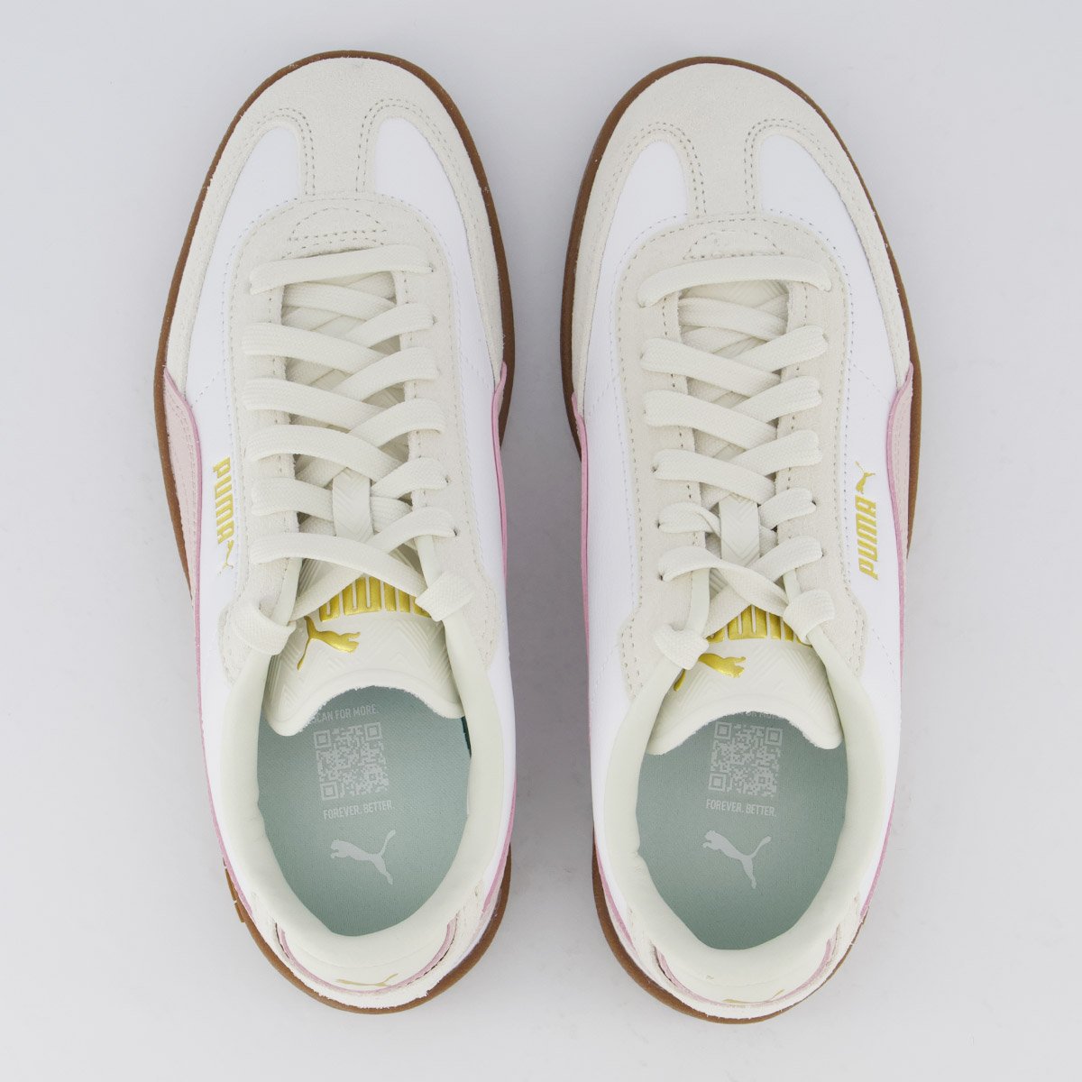 Tênis Puma Club II Era Wns Feminino Branco e Rosa Branco 4
