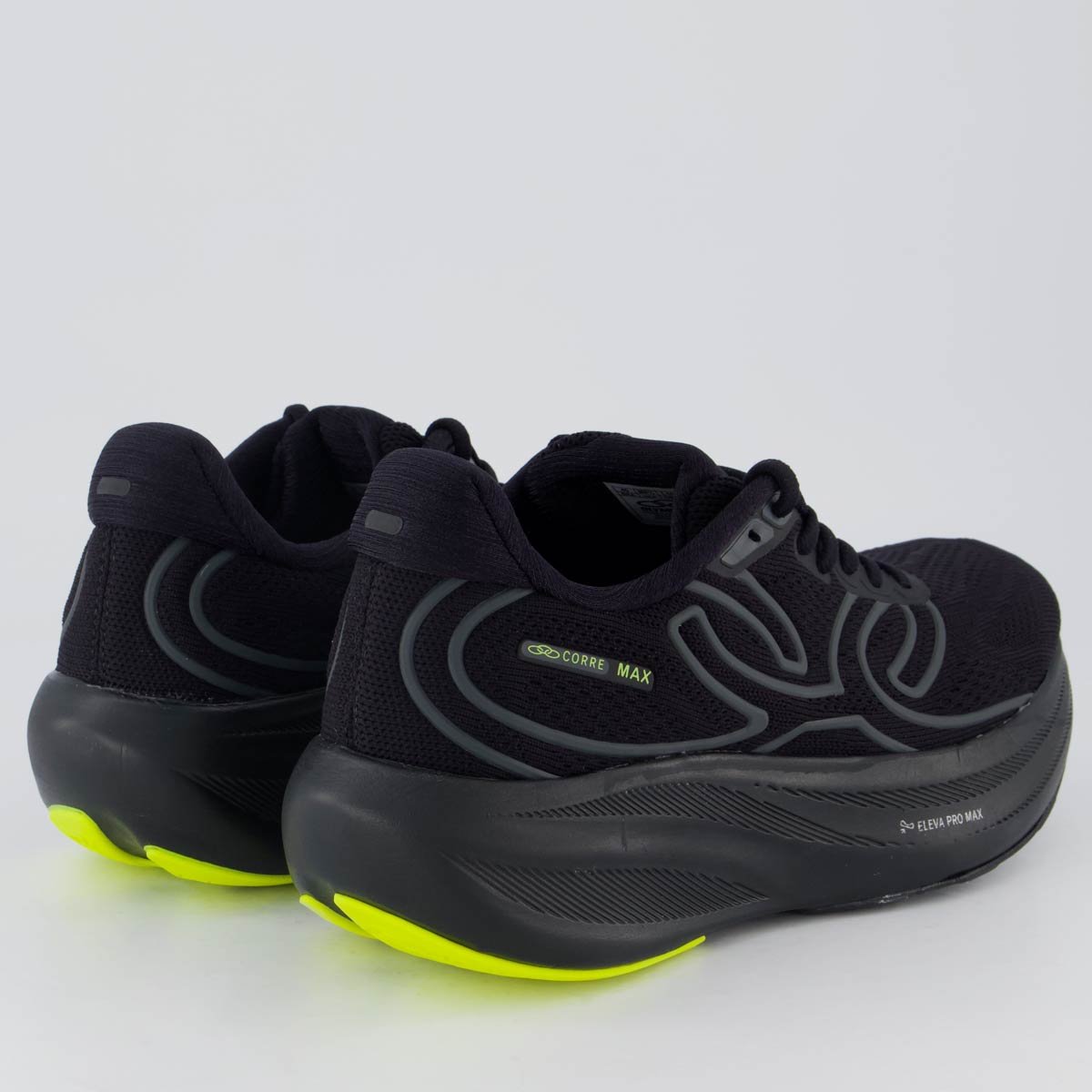 Tênis Olympikus Corre Max Preto e Verde Preto 3