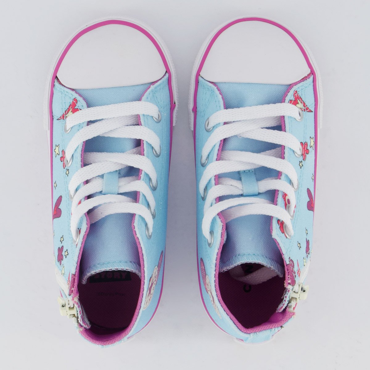 Tênis Converse All Star Chuck Taylor Cano Alto Juvenil Azul e Rosa Azul/Rosa 4