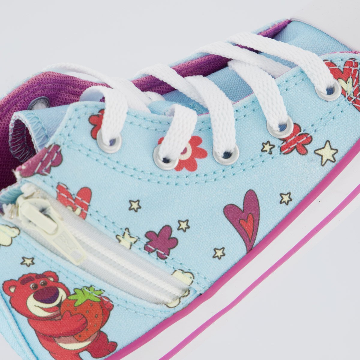 Tênis Converse All Star Chuck Taylor Cano Alto Juvenil Azul e Rosa Azul/Rosa 7