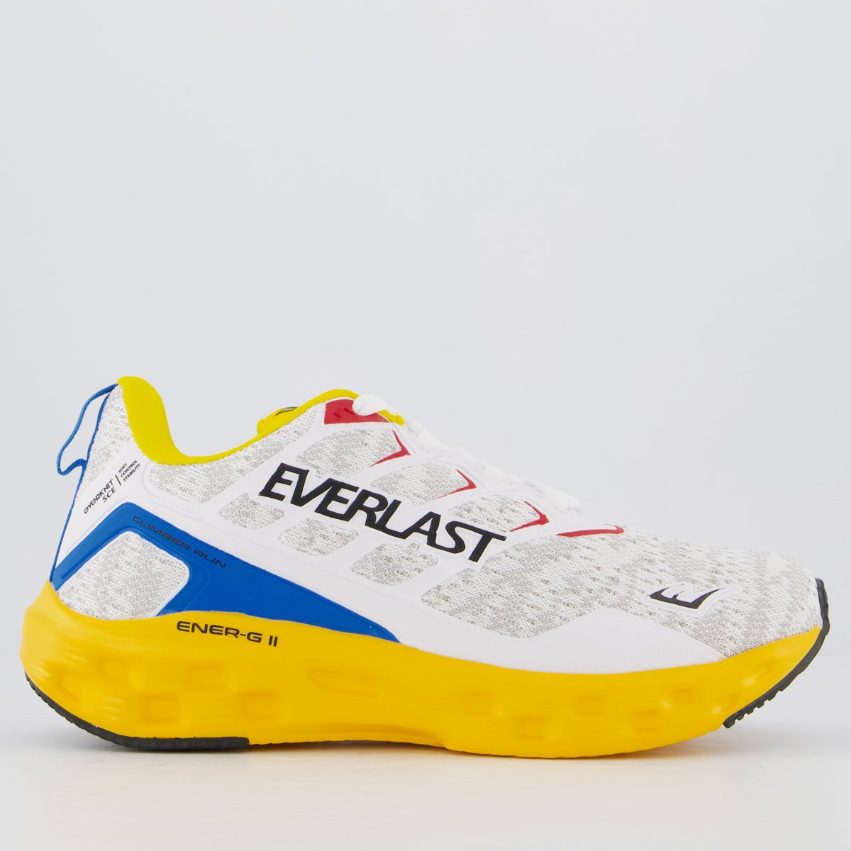 Tênis Everlast Climber Run Feminino Branco e Amarelo