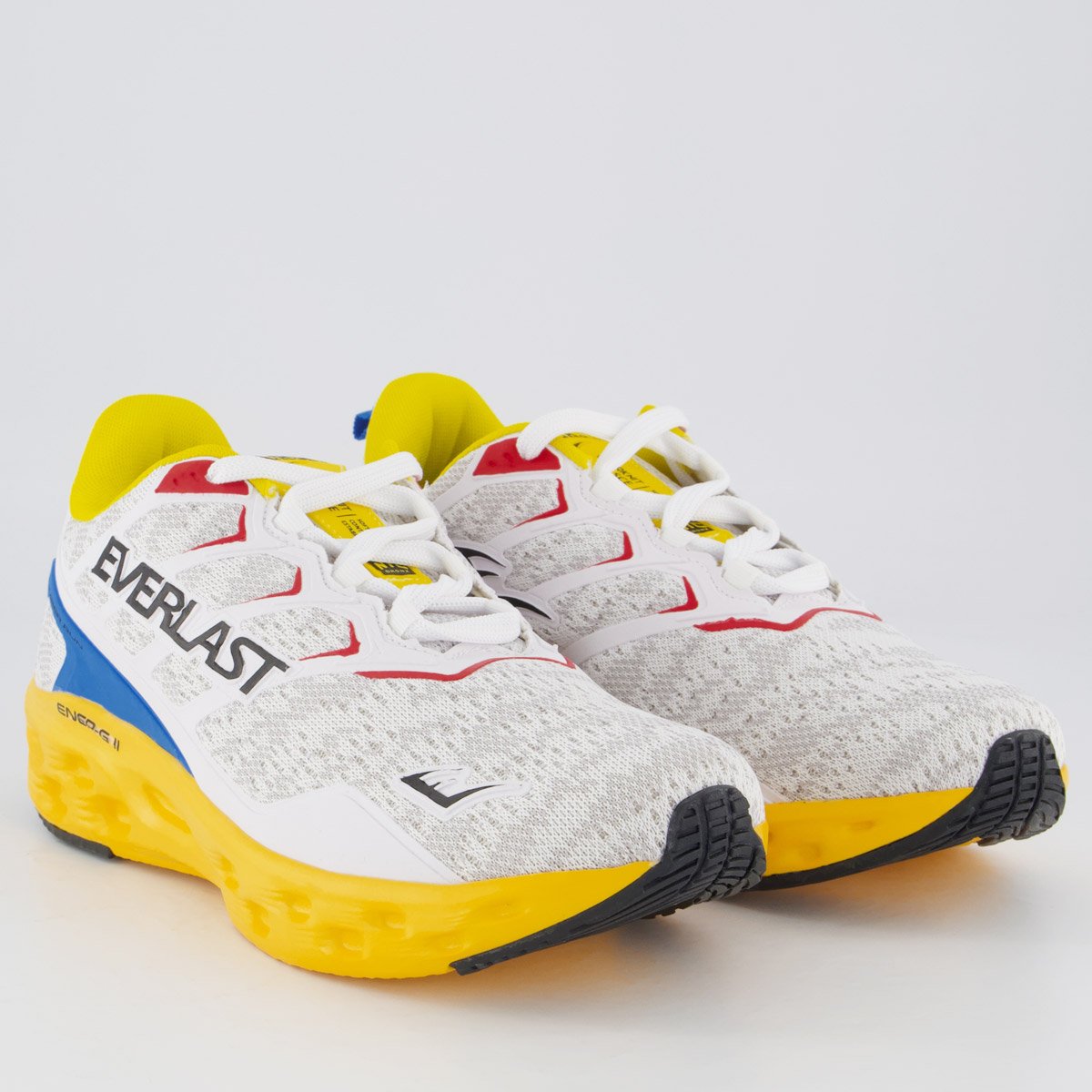 Tênis Everlast Climber Run Feminino Branco e Amarelo Branco 2