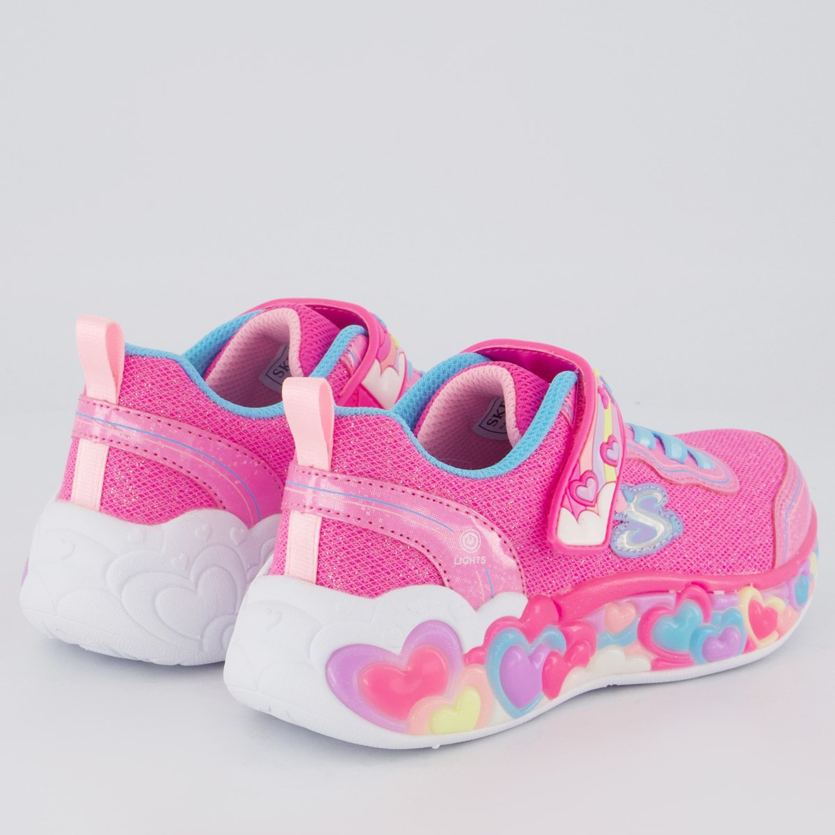 Tênis Skechers Light Heart Infantil Rosa Rosa 3