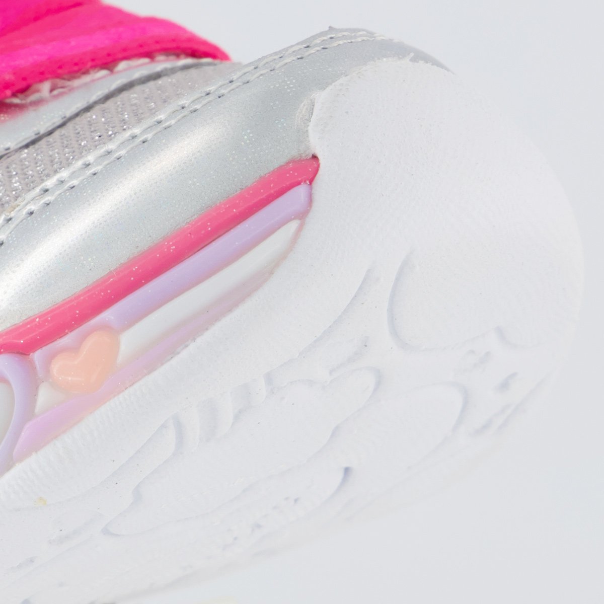 Tênis Skechers Lights Hearts Prata Prata 8
