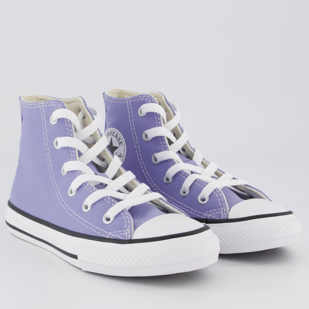 Tênis Converse All Star Chuck Taylor Cano Alto Juvenil Lilás Lilás 2