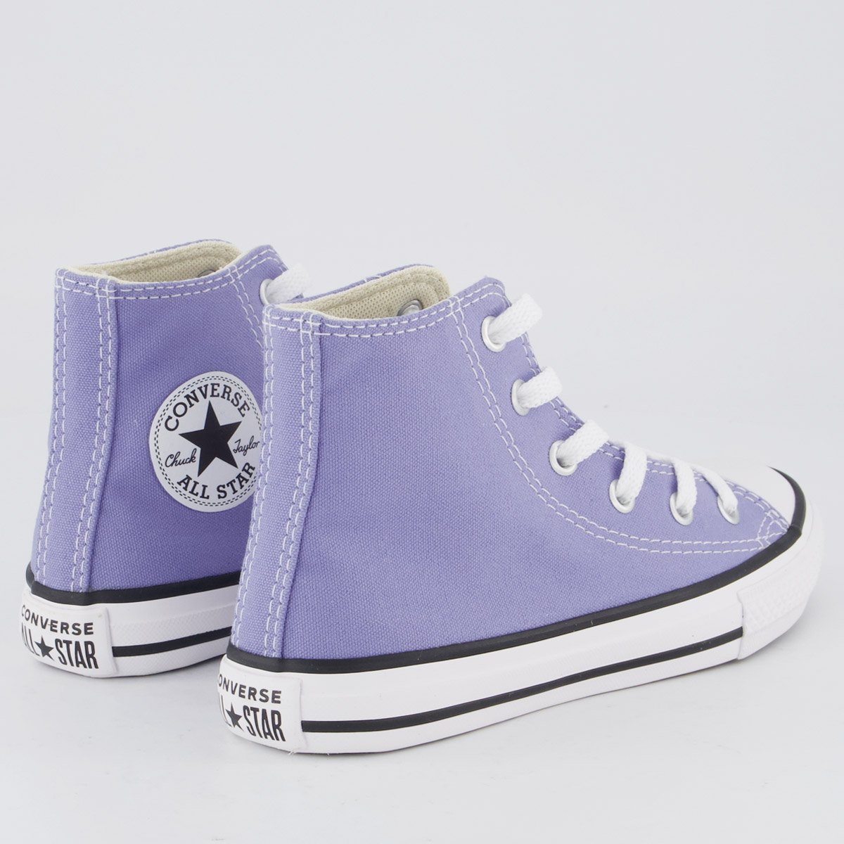 Tênis Converse All Star Chuck Taylor Cano Alto Juvenil Lilás Lilás 3