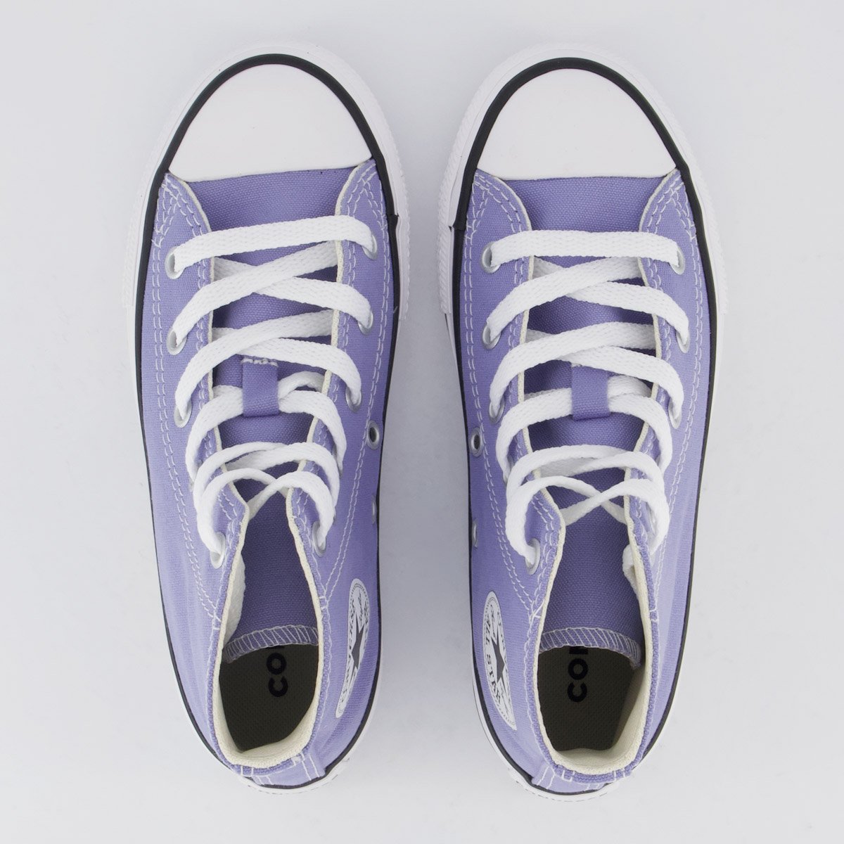 Tênis Converse All Star Chuck Taylor Cano Alto Juvenil Lilás Lilás 4