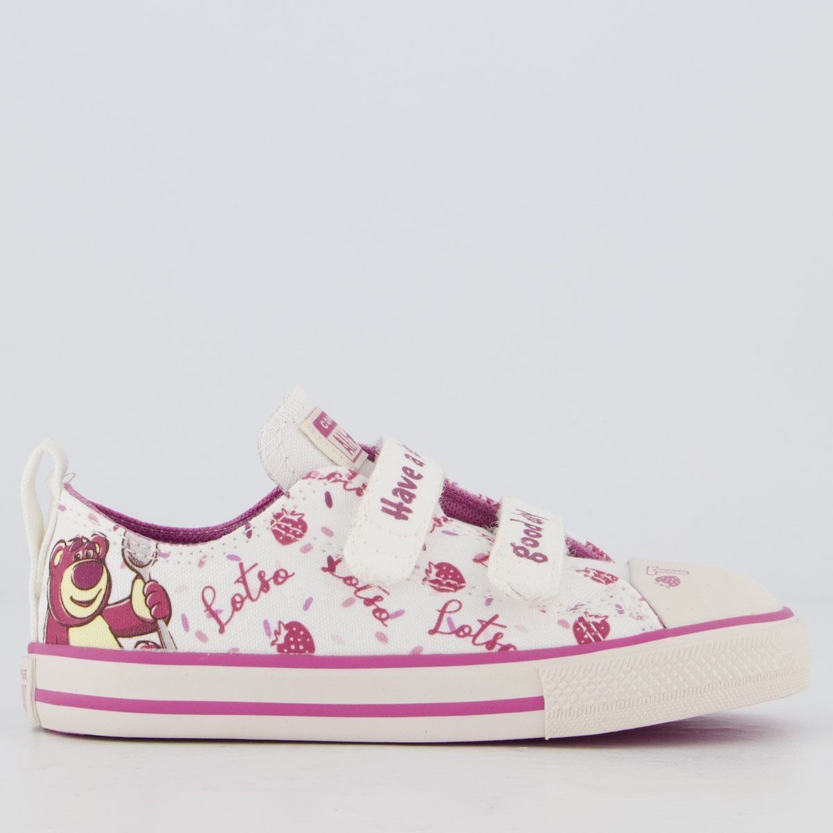 Tênis Converse All Star CT AS 2V Infantil Rosa e Branco