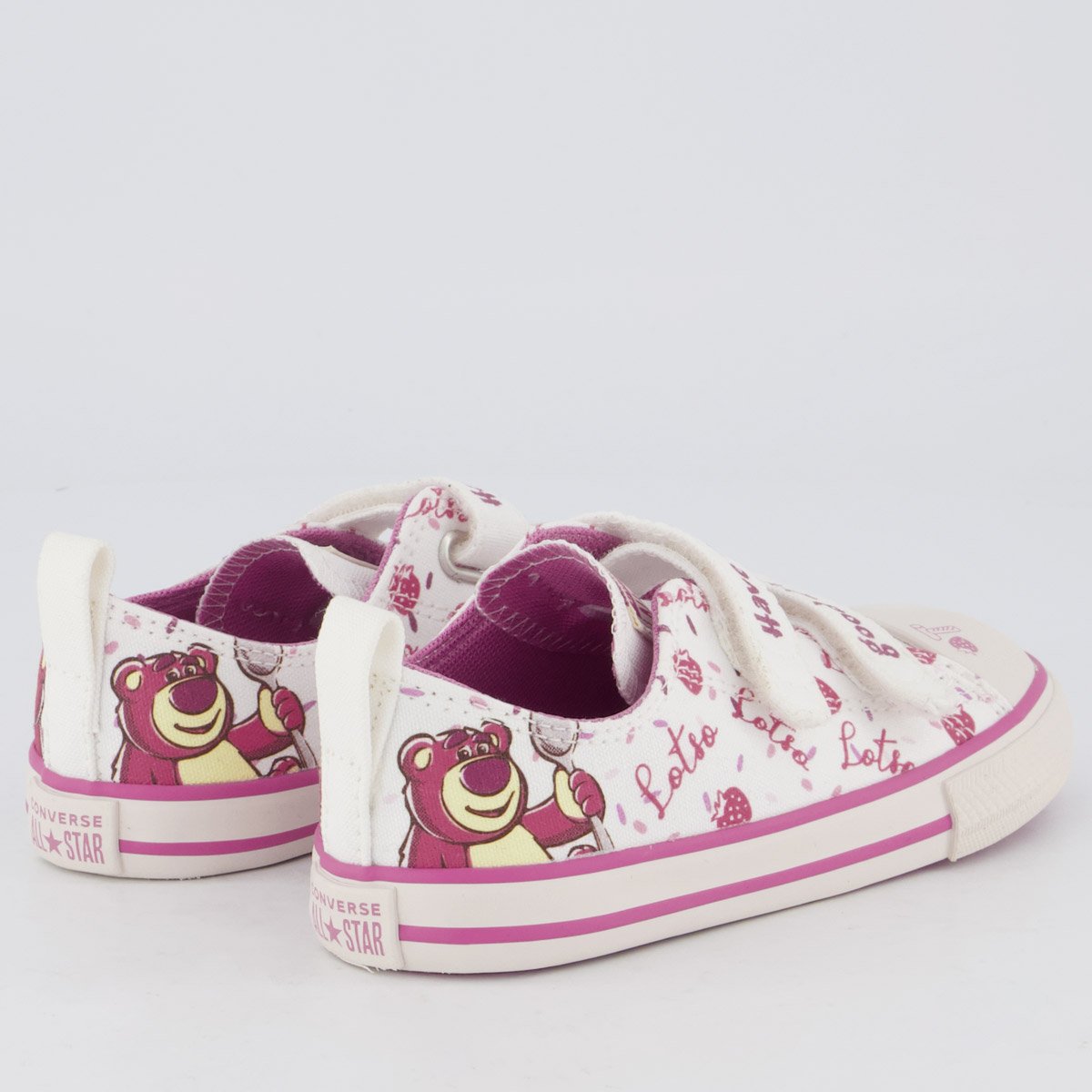 Tênis Converse All Star CT AS 2V Infantil Rosa e Branco Rosa/Branco 3