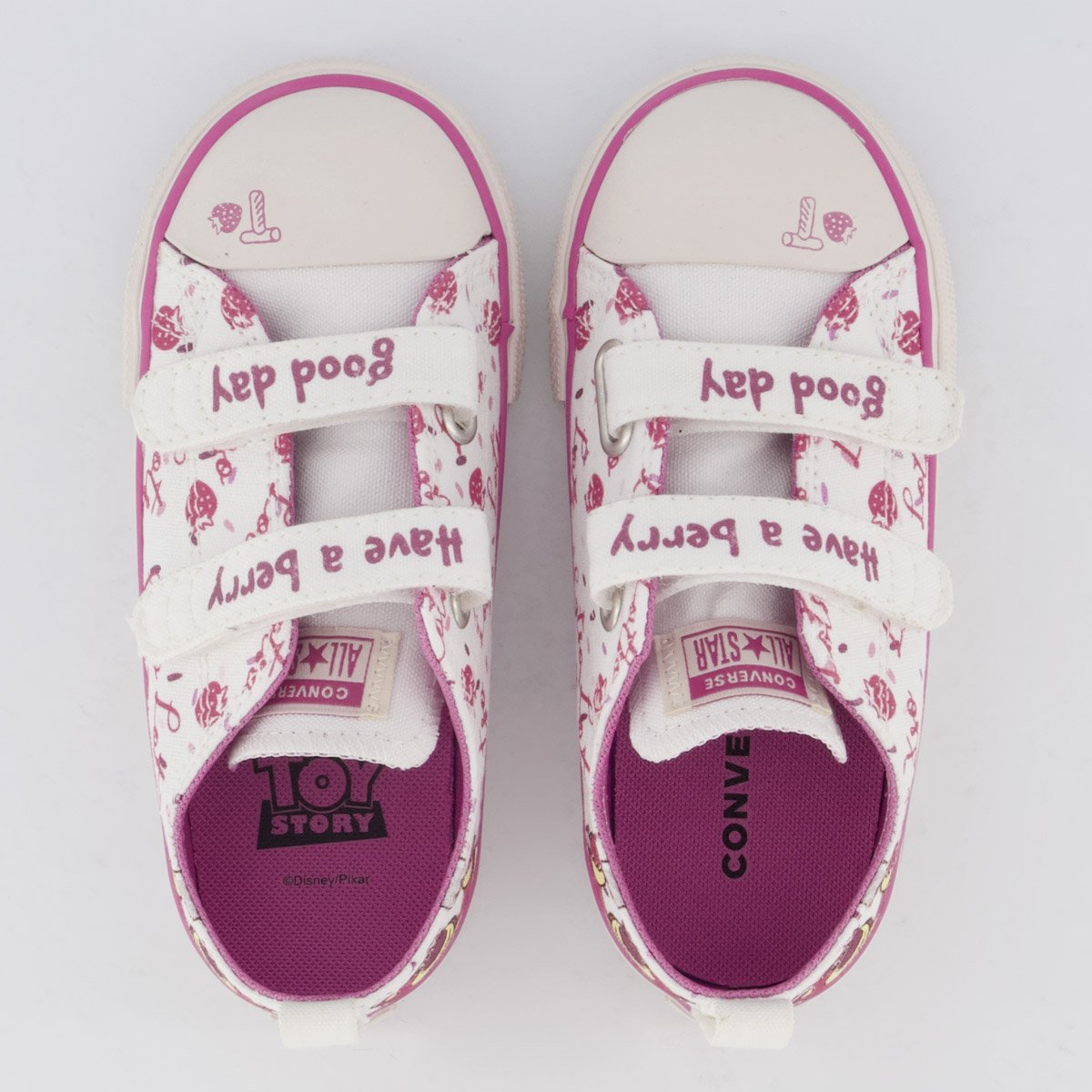 Tênis Converse All Star CT AS 2V Infantil Rosa e Branco Rosa/Branco 4