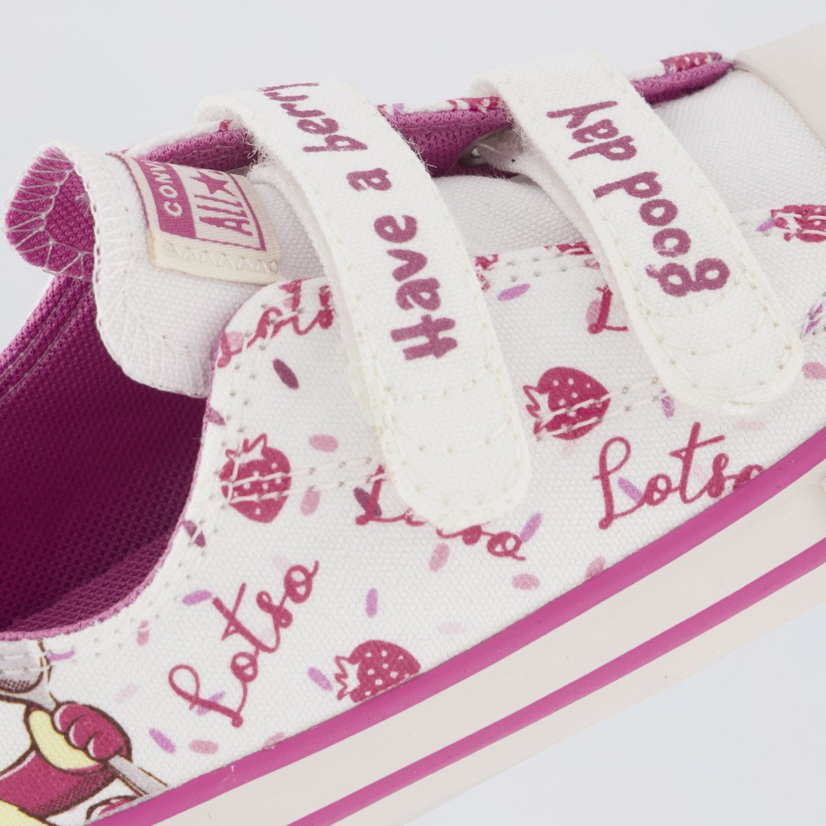 Tênis Converse All Star CT AS 2V Infantil Rosa e Branco Rosa/Branco 7