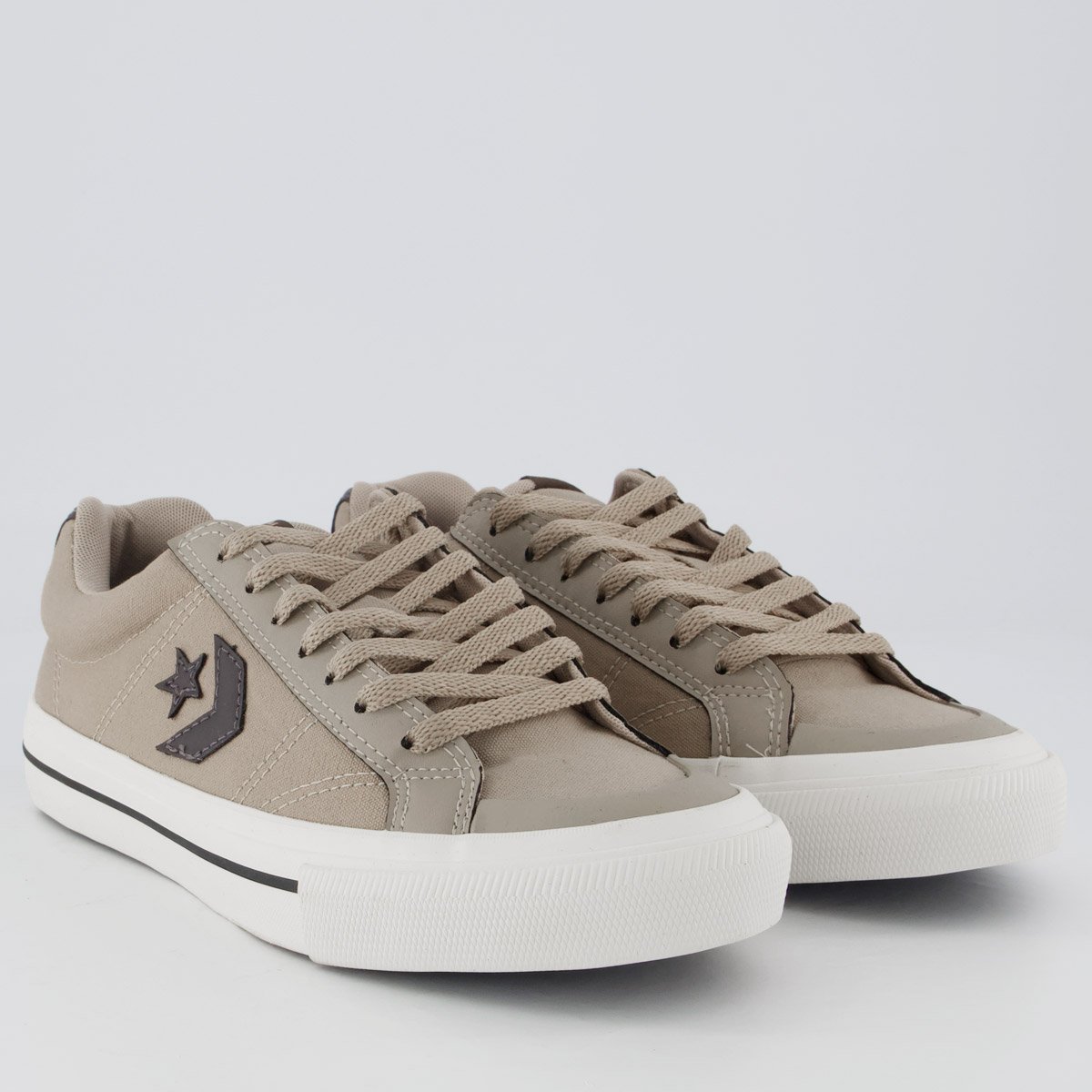 Tênis Converse All Star Sport Casual Bege e Marrom Bege 2