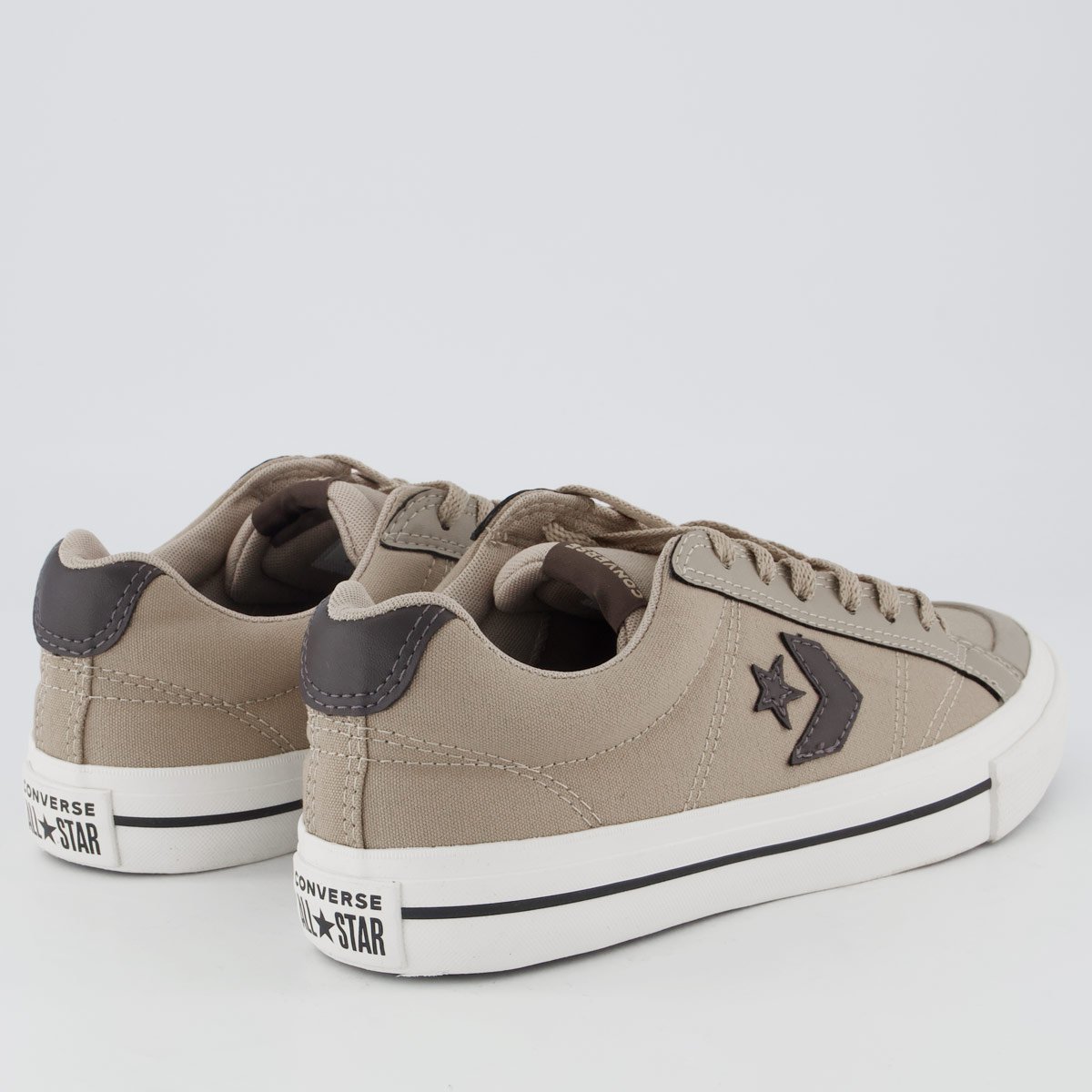 Tênis Converse All Star Sport Casual Bege e Marrom Bege 3