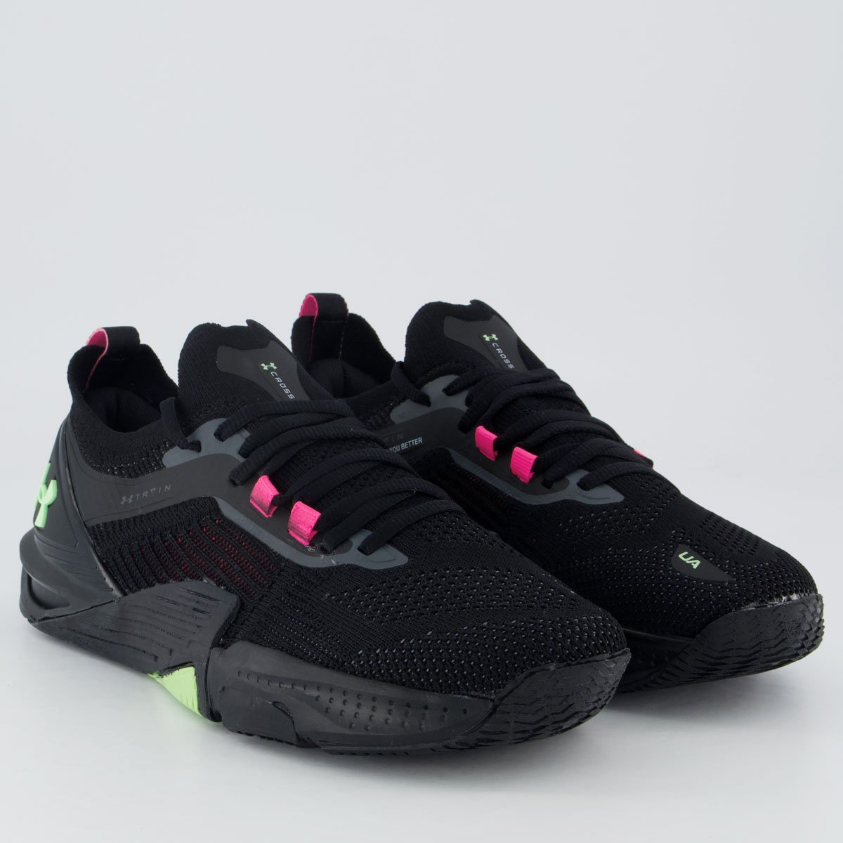 Tênis Under Armour Tribase Cross 2 SE Feminino Preto e Roxo Preto 2