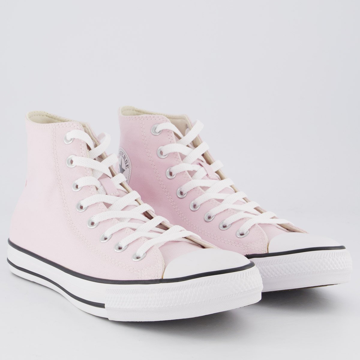 Tênis Converse All Star Chuck Taylor Cano Médio Rosa Claro Rosa 2