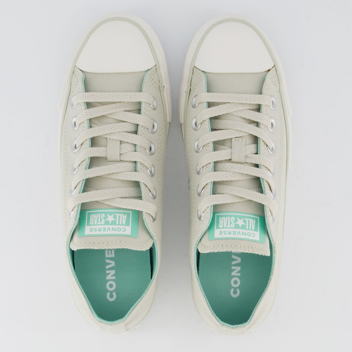 Tênis Converse All Star Chuck Taylor Feminino Bege e Verde Bege/Verde 4