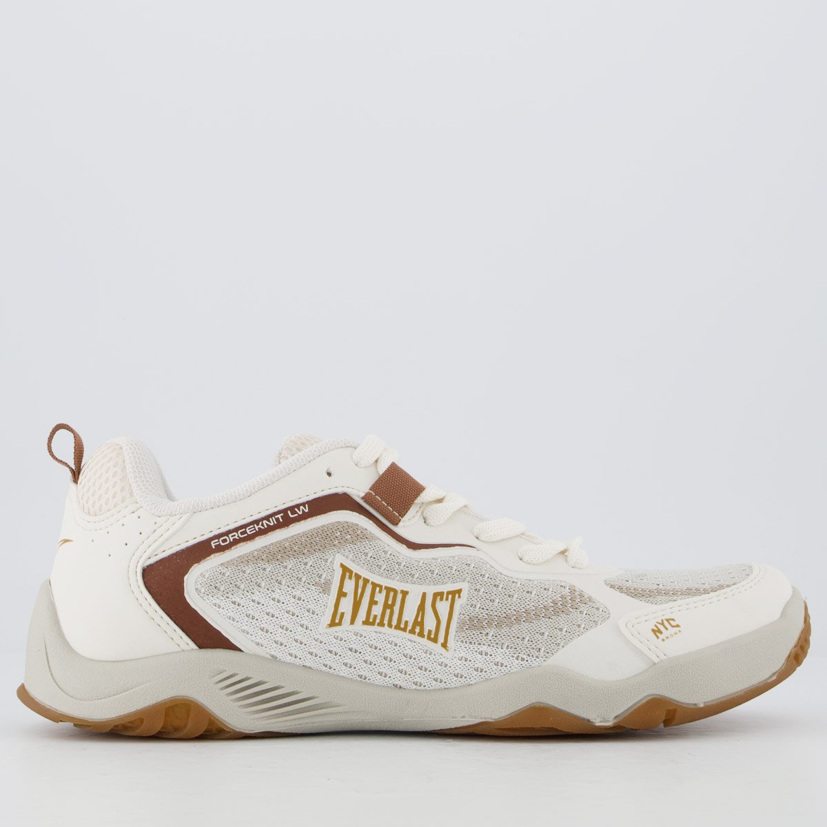 Tênis Everlast Forceknit Low Bege e Marrom