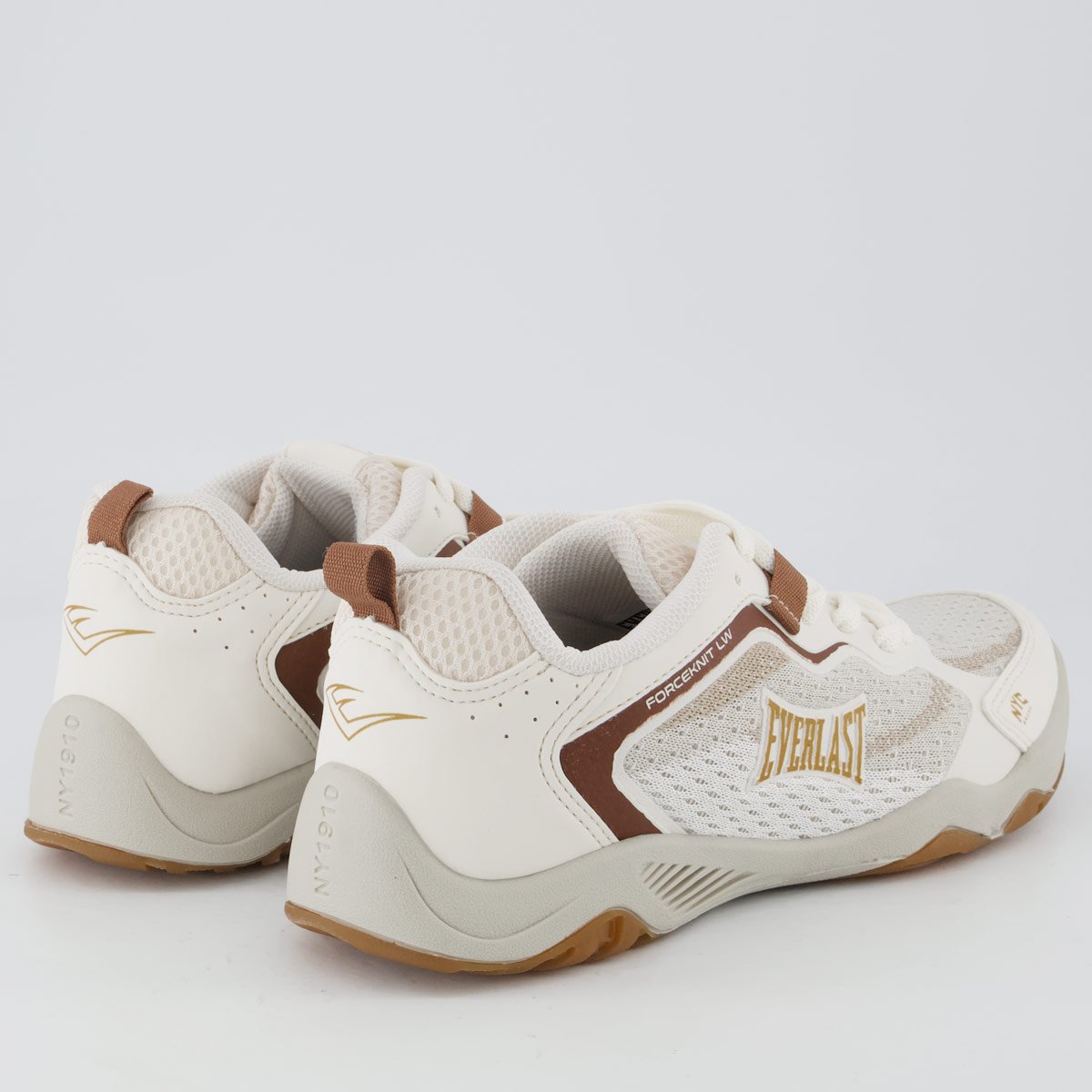 Tênis Everlast Forceknit Low Bege e Marrom Branco 3