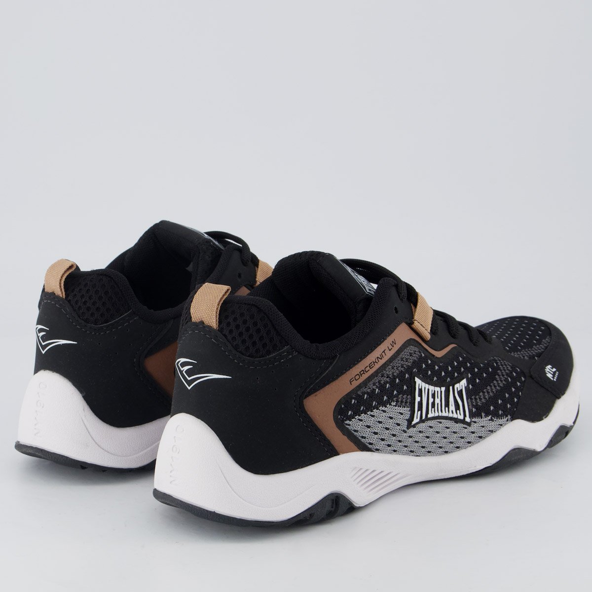Tênis Everlast Forceknit Low Preto e Marrom Preto 3
