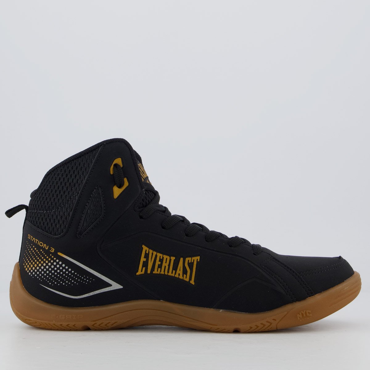 Tênis Everlast Station 3 Preto e Dourado