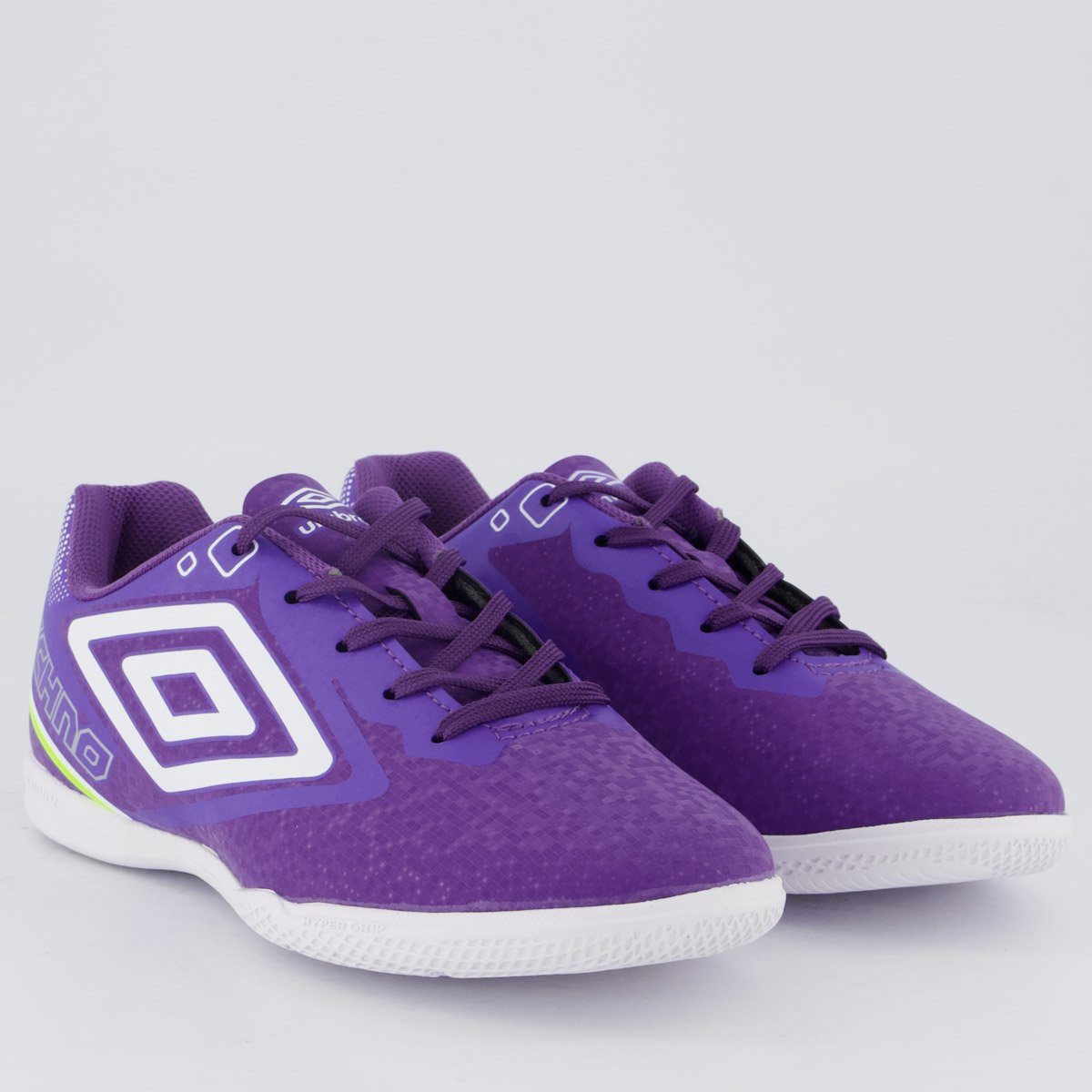 Chuteira Umbro Techno II Futsal Juvenil Roxa e Branca Roxo 2