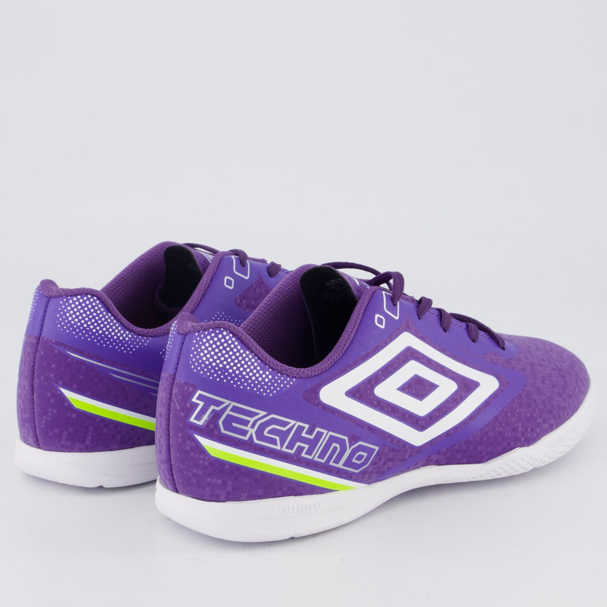 Chuteira Umbro Techno II Futsal Juvenil Roxa e Branca Roxo 3