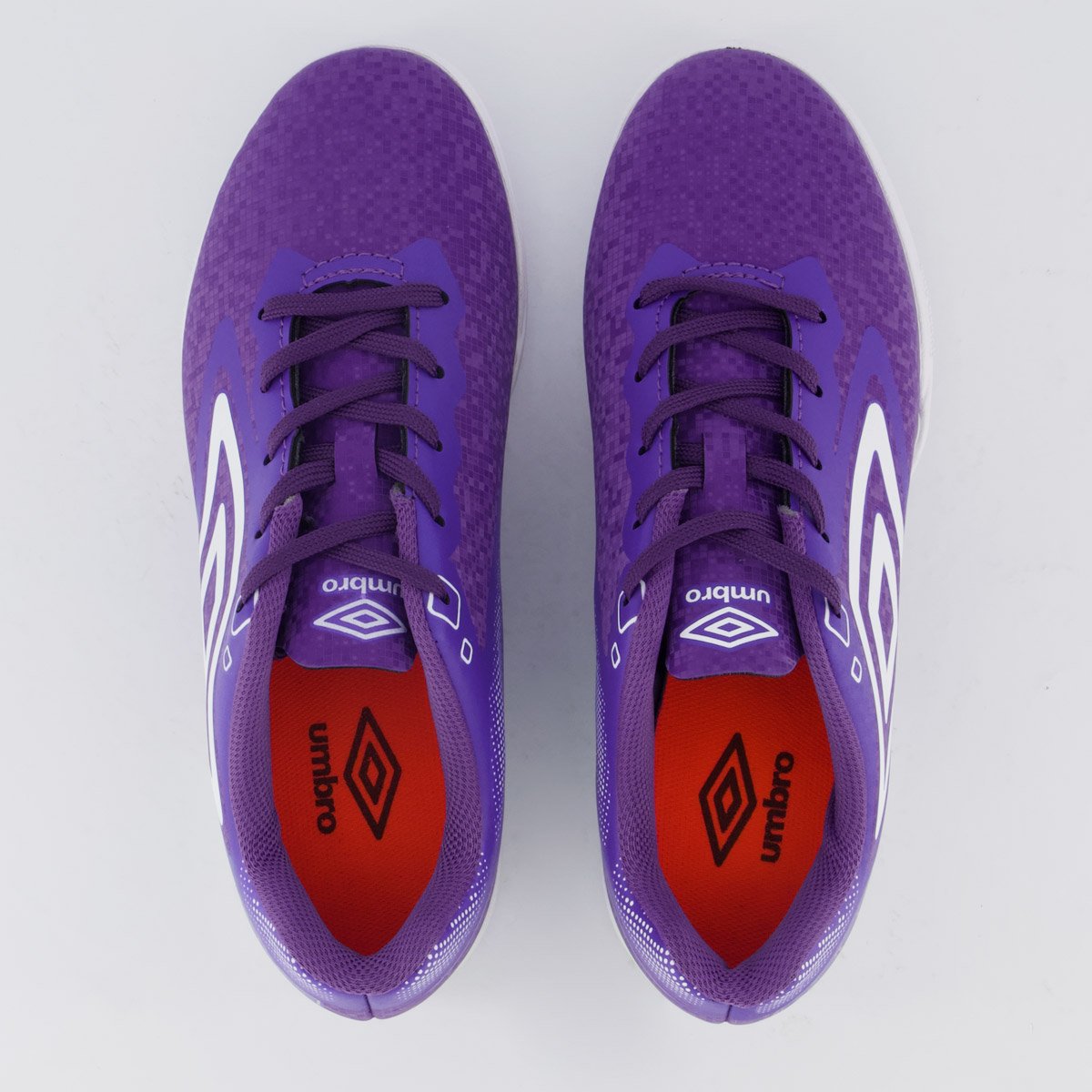 Chuteira Umbro Techno II Futsal Juvenil Roxa e Branca Roxo 4