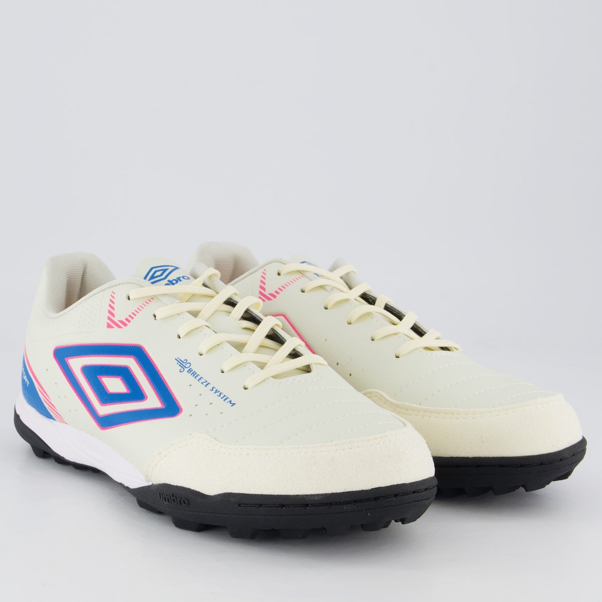 Chuteira Umbro Neo Comfort Society Branca e Rosa Branco 2