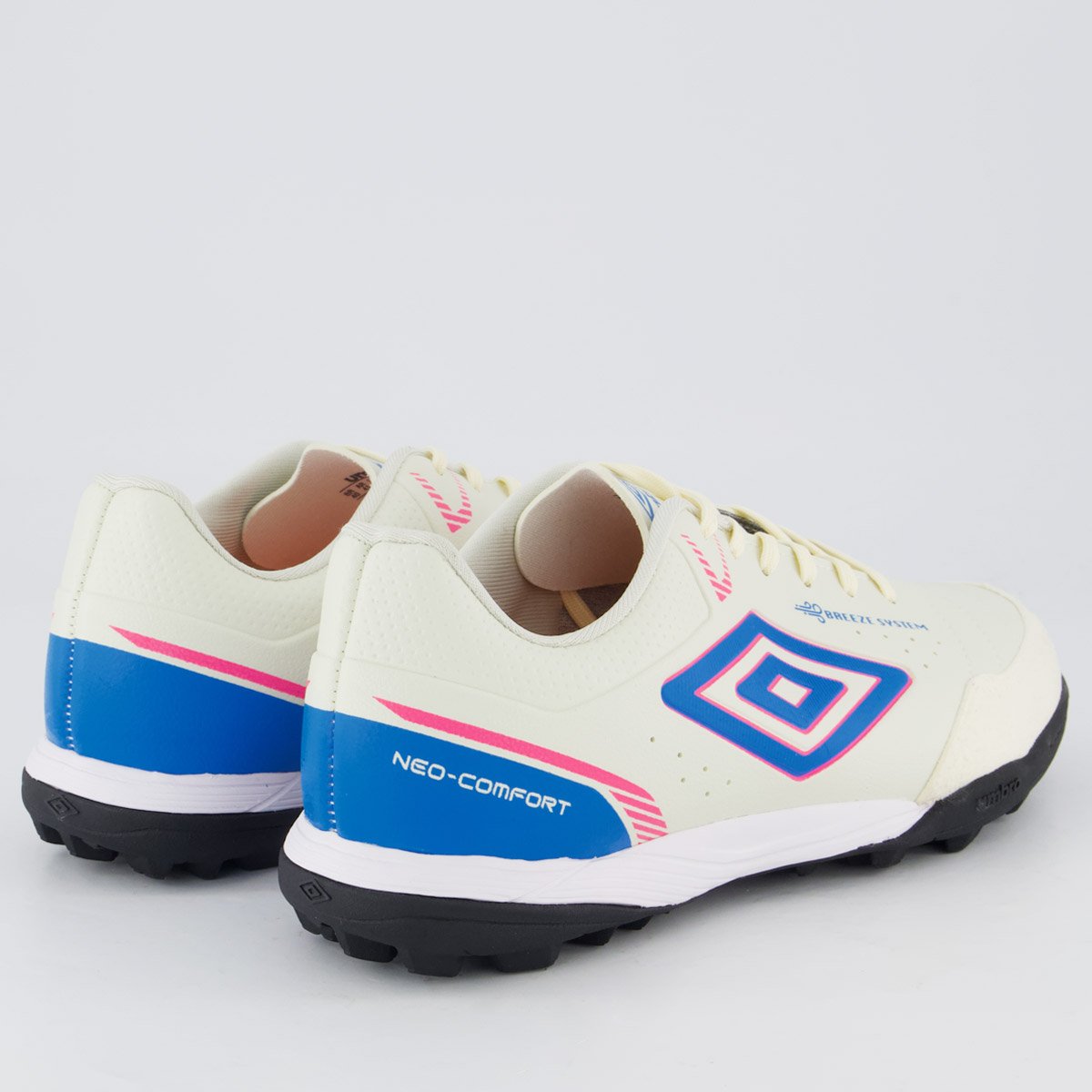 Chuteira Umbro Neo Comfort Society Branca e Rosa Branco 3