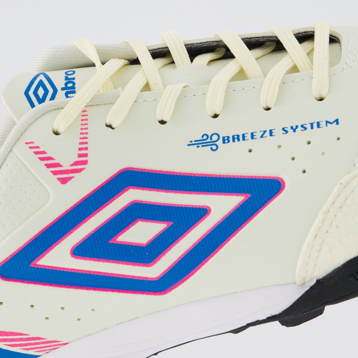 Chuteira Umbro Neo Comfort Society Branca e Rosa Branco 7
