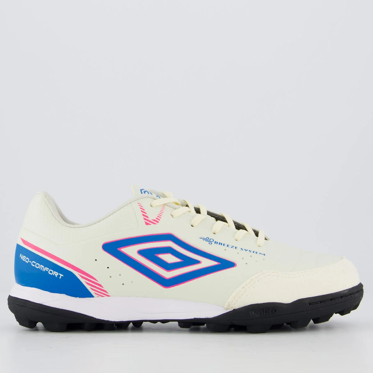 Chuteira Umbro Neo Comfort Society Branca e Rosa
