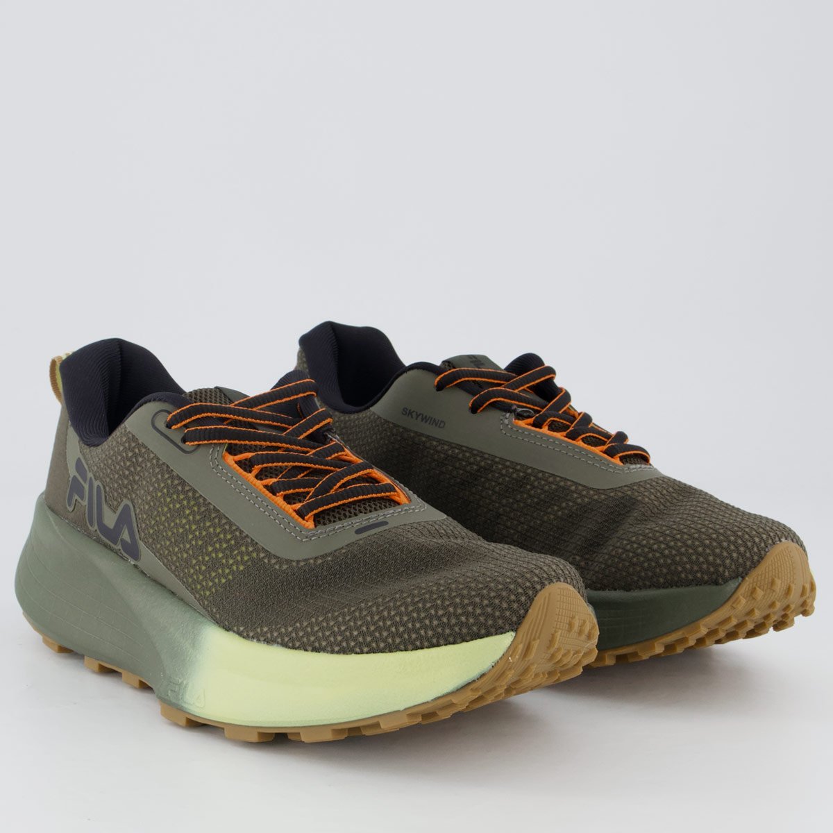 Tenis Fila Skywind Feminino Verde e Preto Verde 2