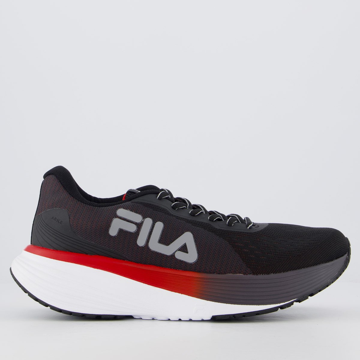 Tenis Fila Agile Preto e Vermelho