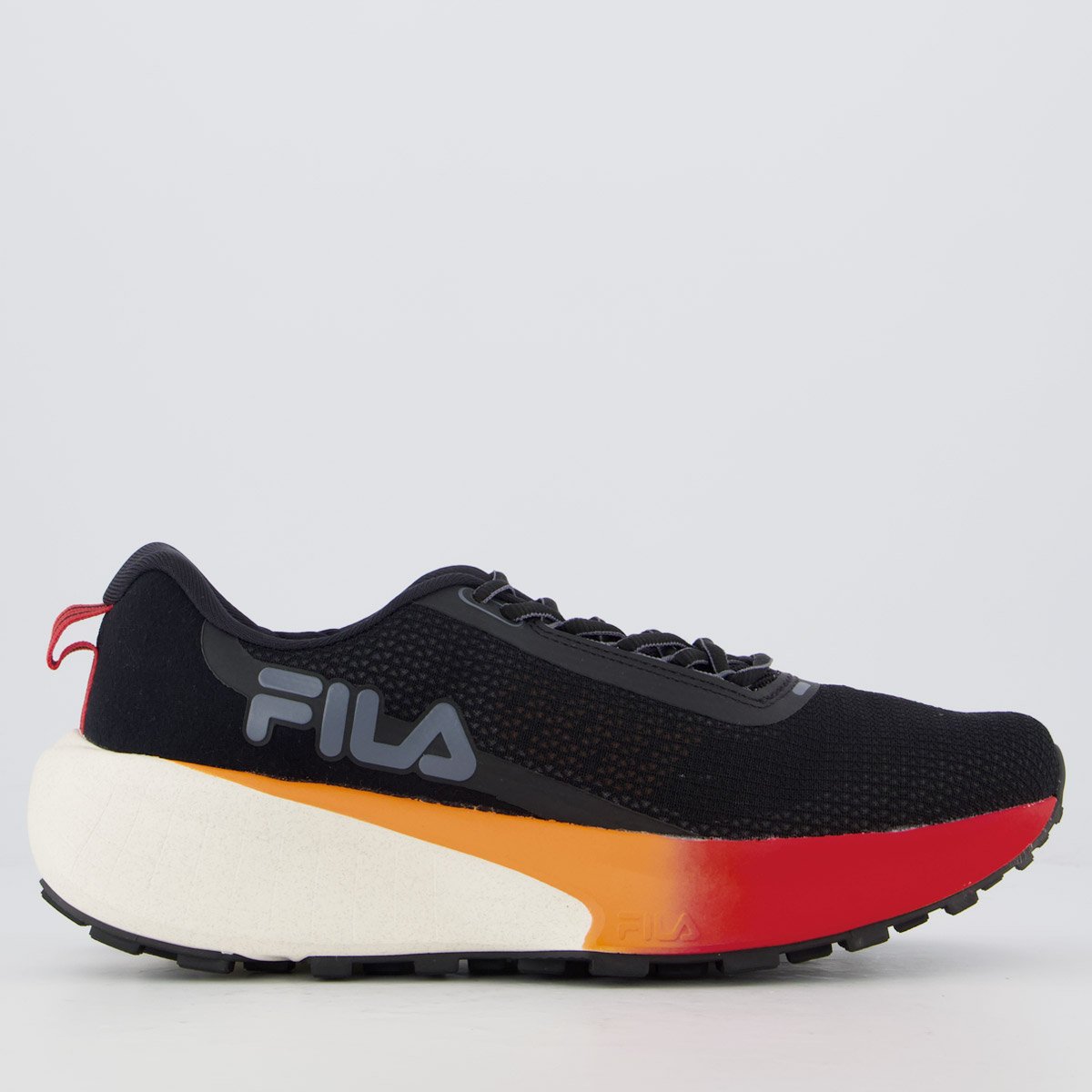 Tenis Fila Skywind Preto e Laranja