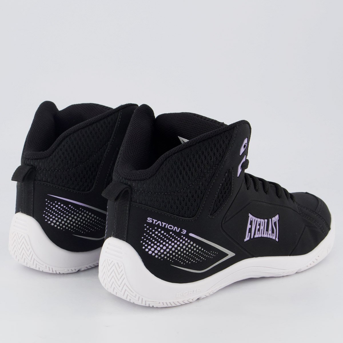 Tênis Everlast Station 3 Feminino Preto e Lilás Preto 3