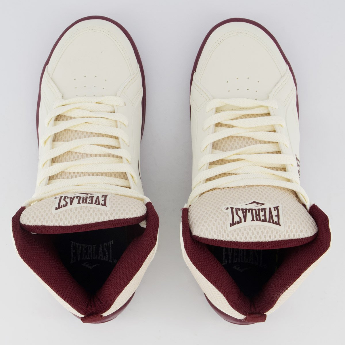 Tênis Everlast Station 3 Feminino Bege e Bordô Bege 4