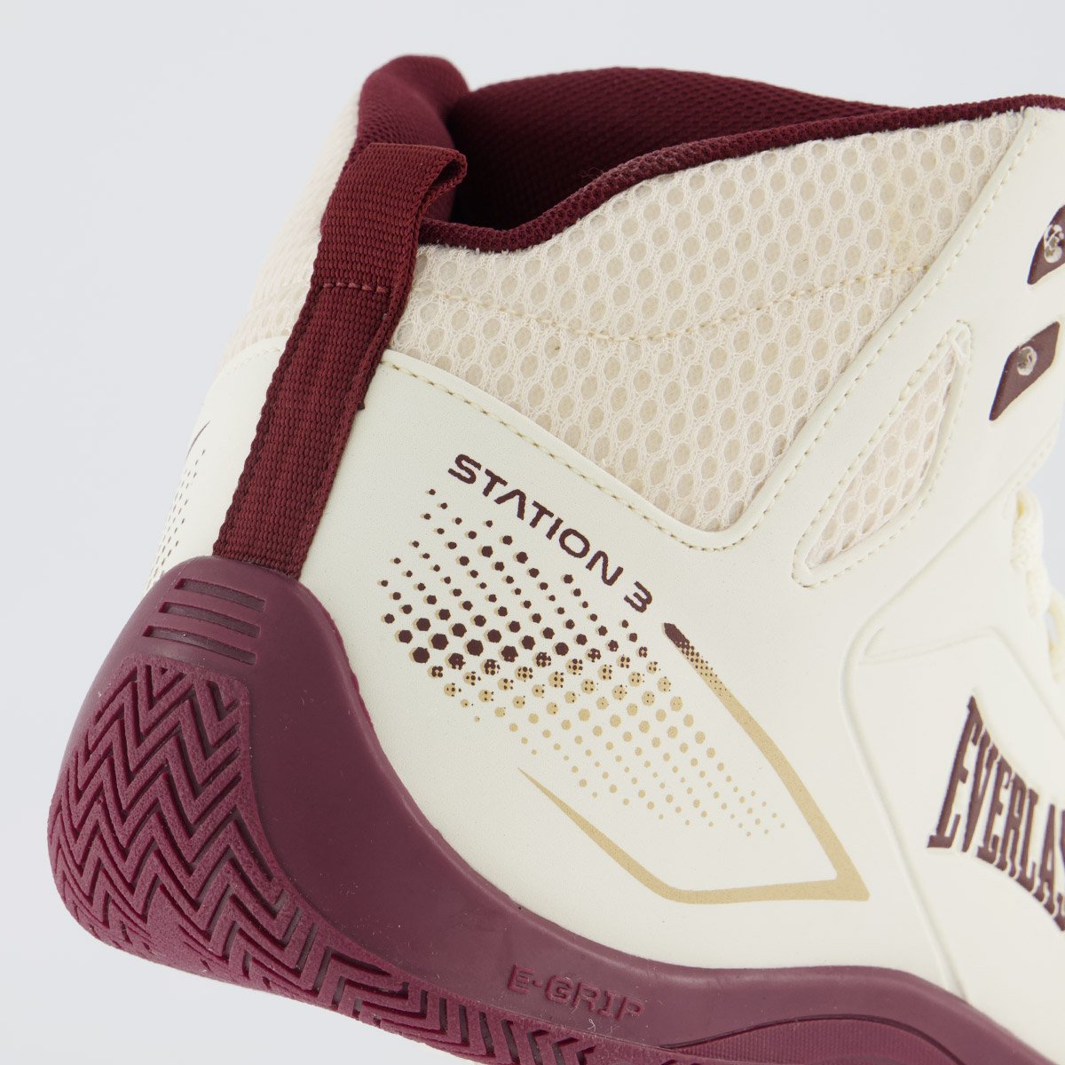 Tênis Everlast Station 3 Feminino Bege e Bordô Bege 6