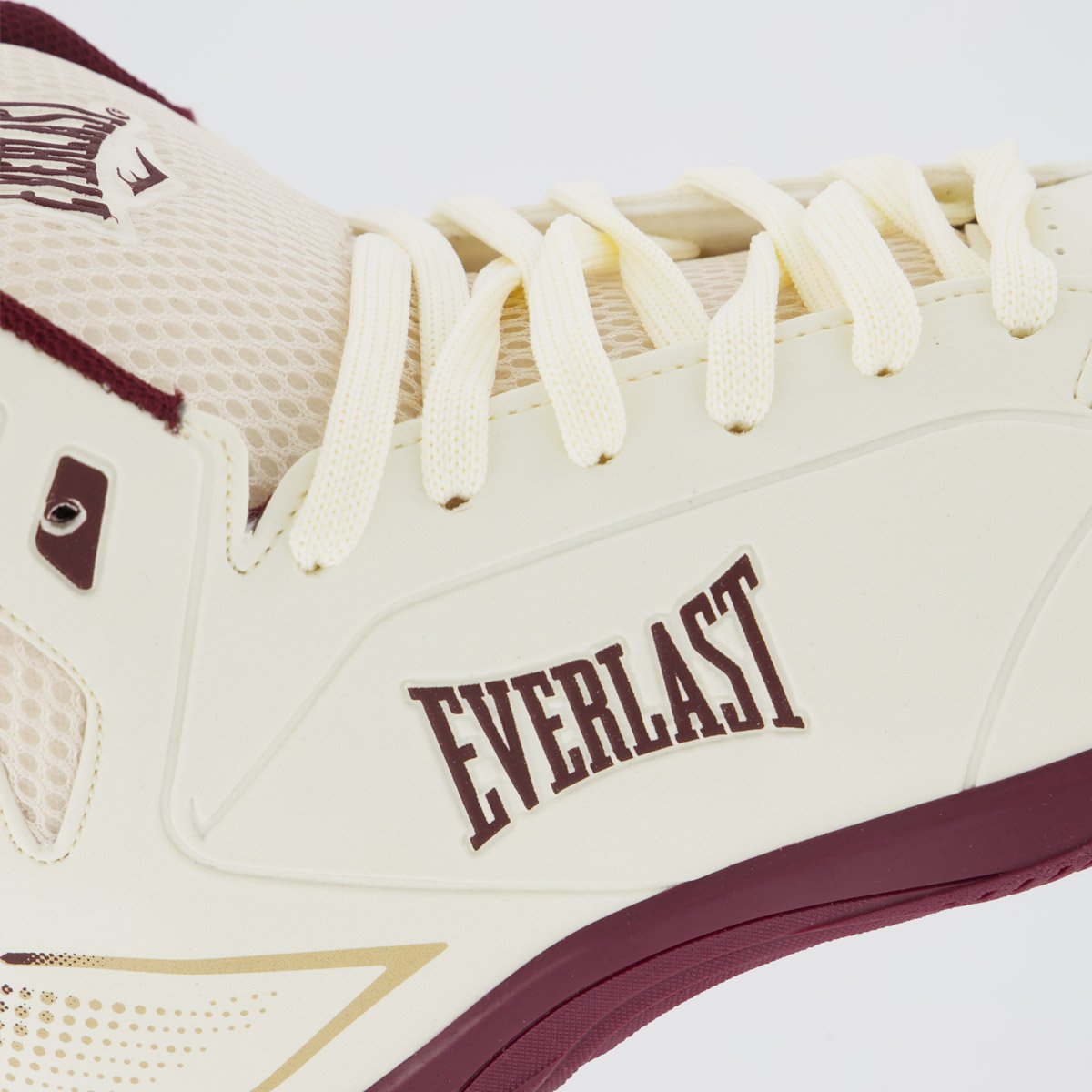 Tênis Everlast Station 3 Feminino Bege e Bordô Bege 7