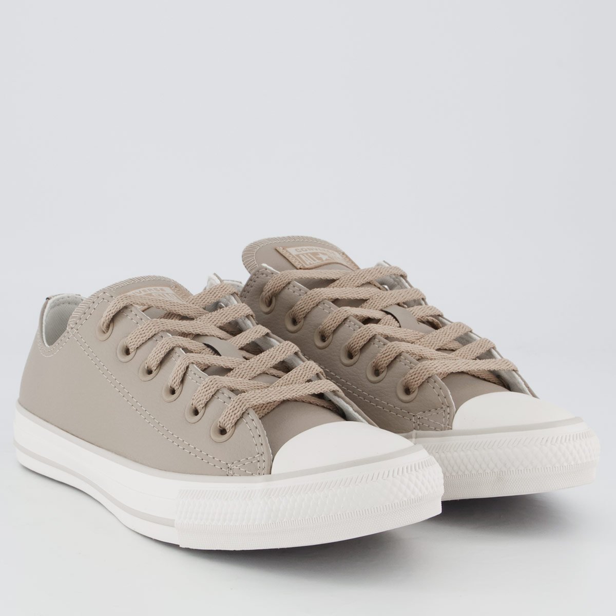 Tênis Converse All Star Chuck Taylor Sintetico Feminino Bege Bege 2