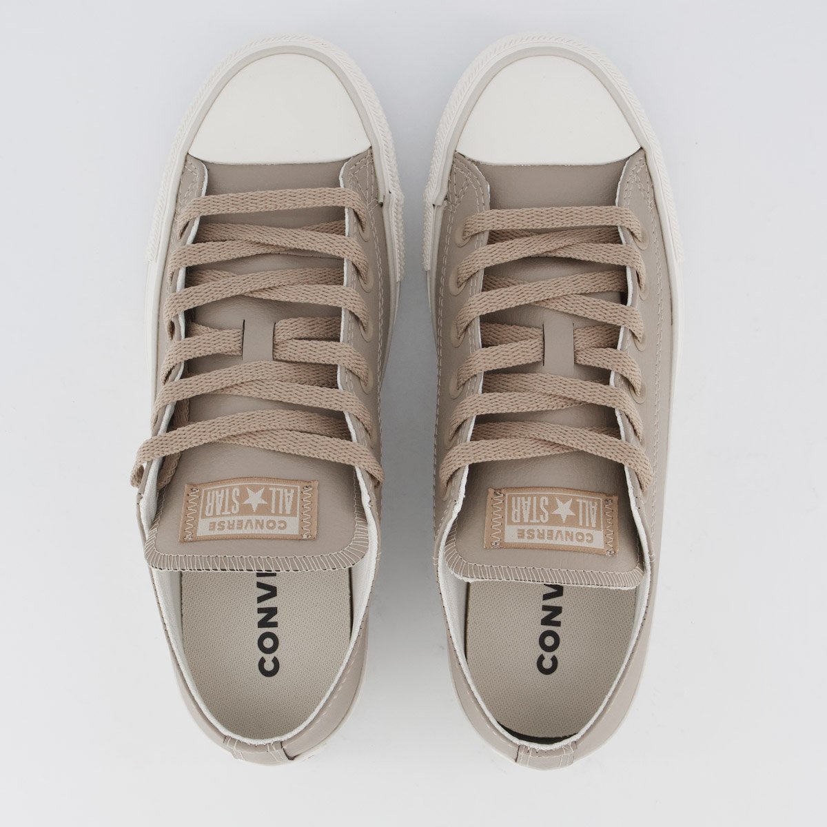 Tênis Converse All Star Chuck Taylor Sintetico Feminino Bege Bege 4