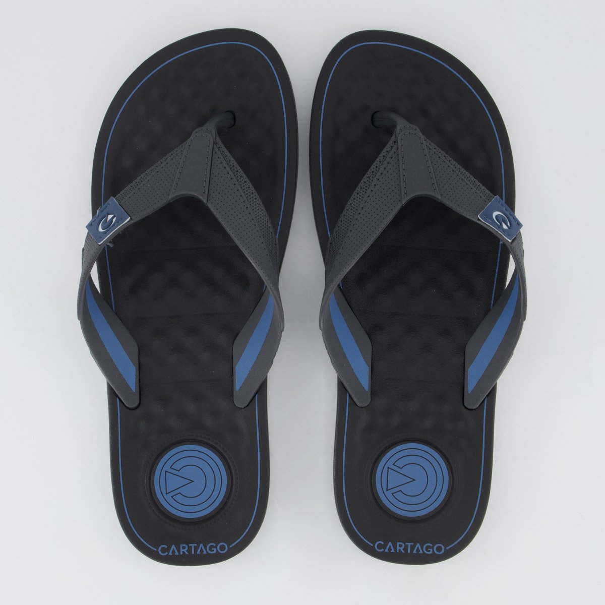 Chinelo Cartago Arizona Preto e Azul