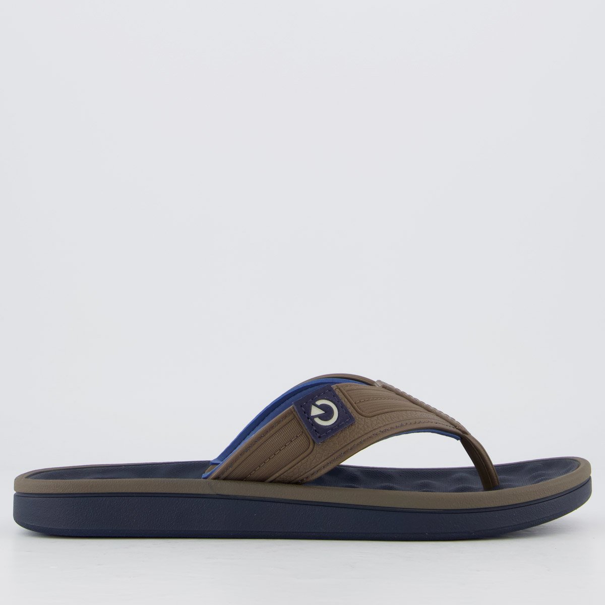 Chinelo Cartago Alabama Azul e Marrom Marrom 2