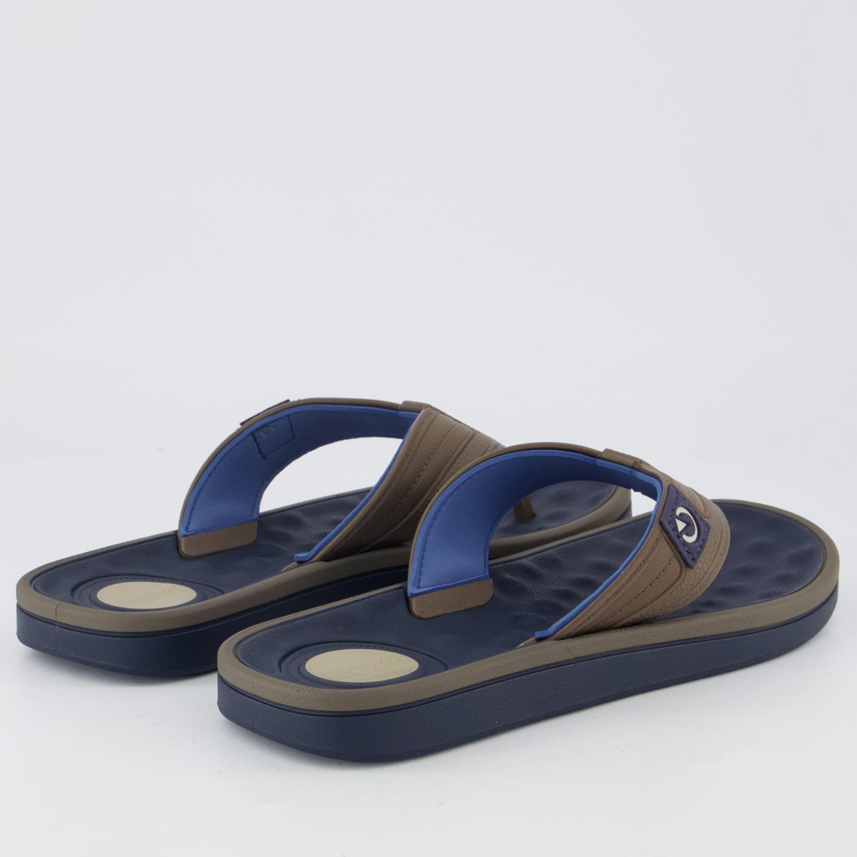 Chinelo Cartago Alabama Azul e Marrom Marrom 4