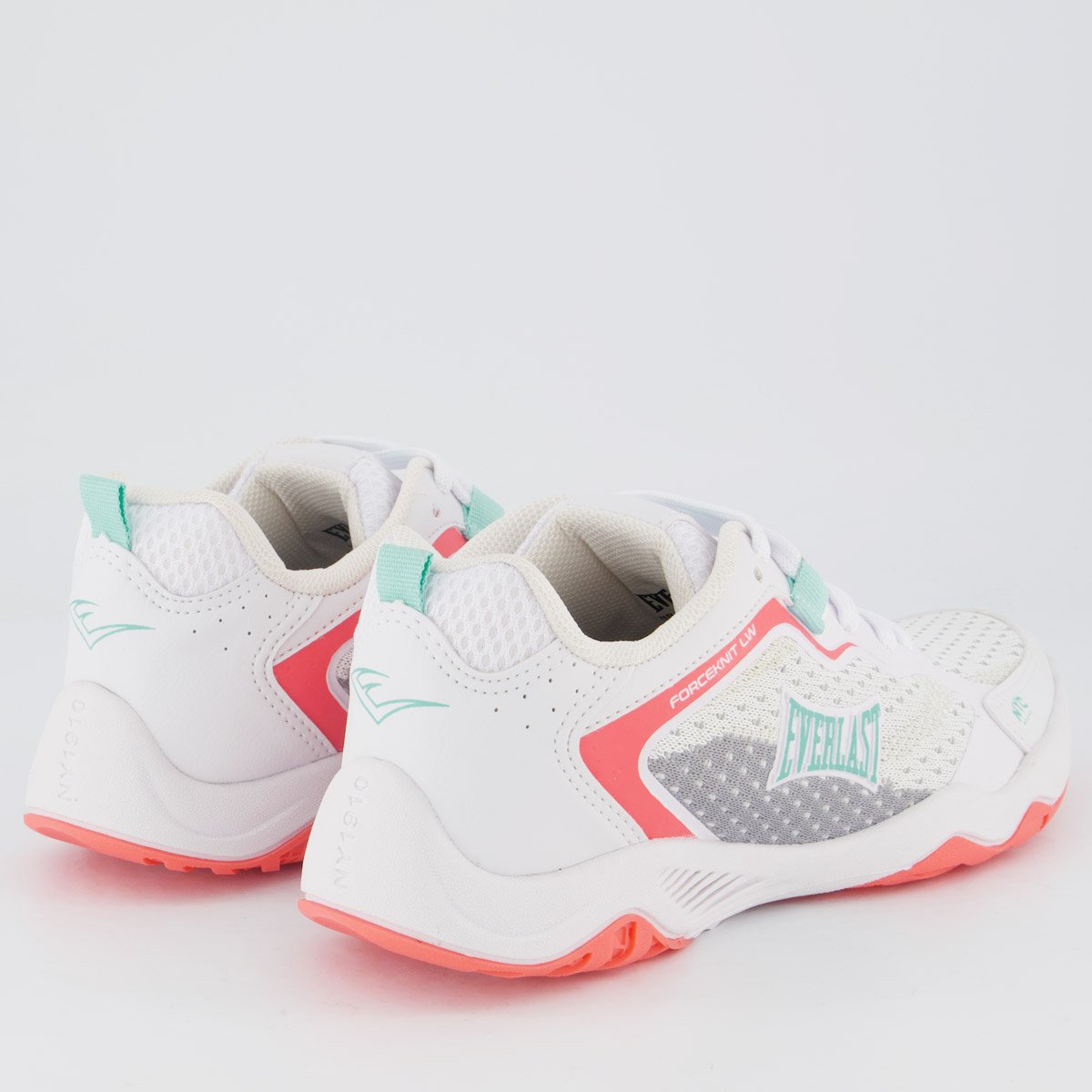Tênis Everlast Forceknit Low Feminino Branco e Verde Branco 3