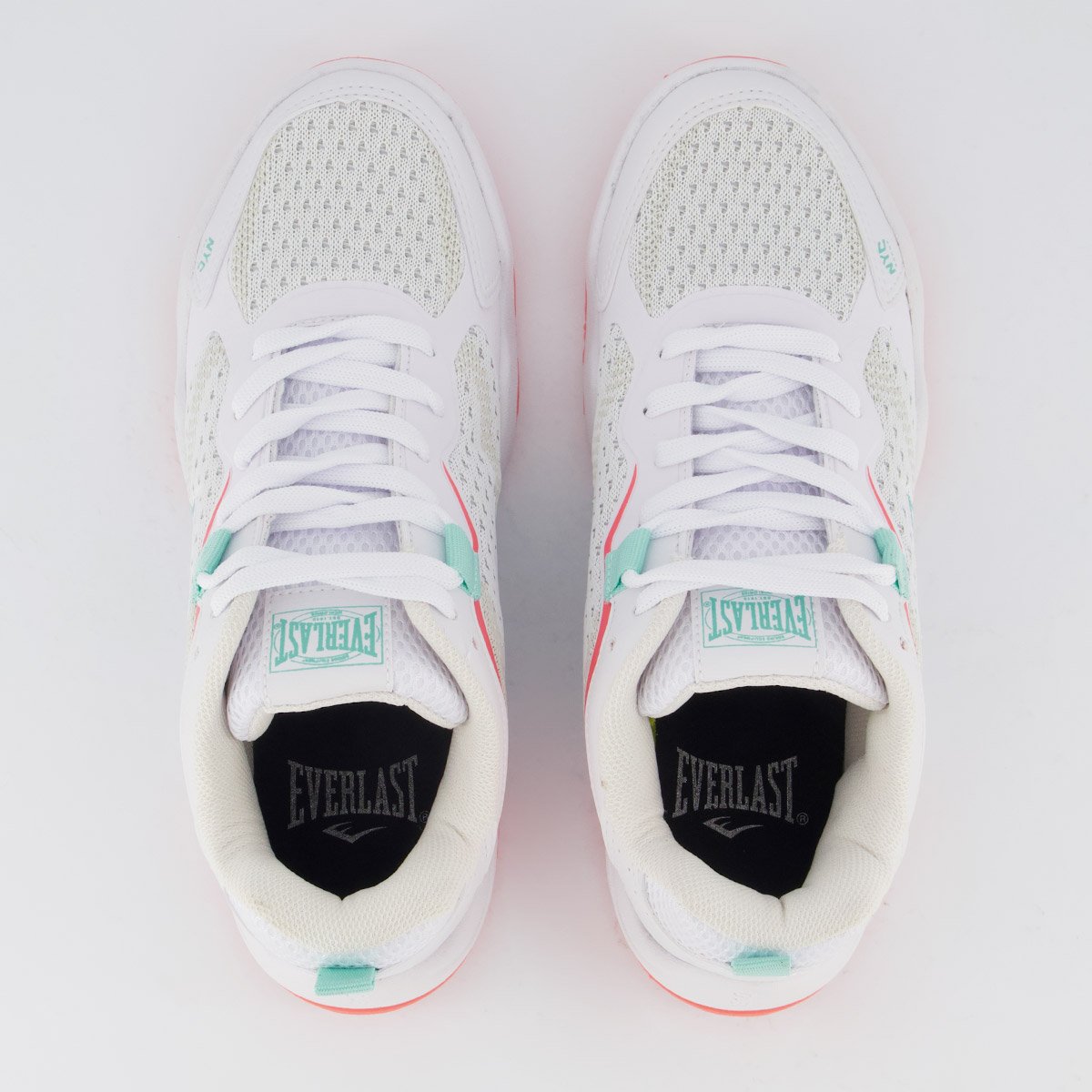 Tênis Everlast Forceknit Low Feminino Branco e Verde Branco 4