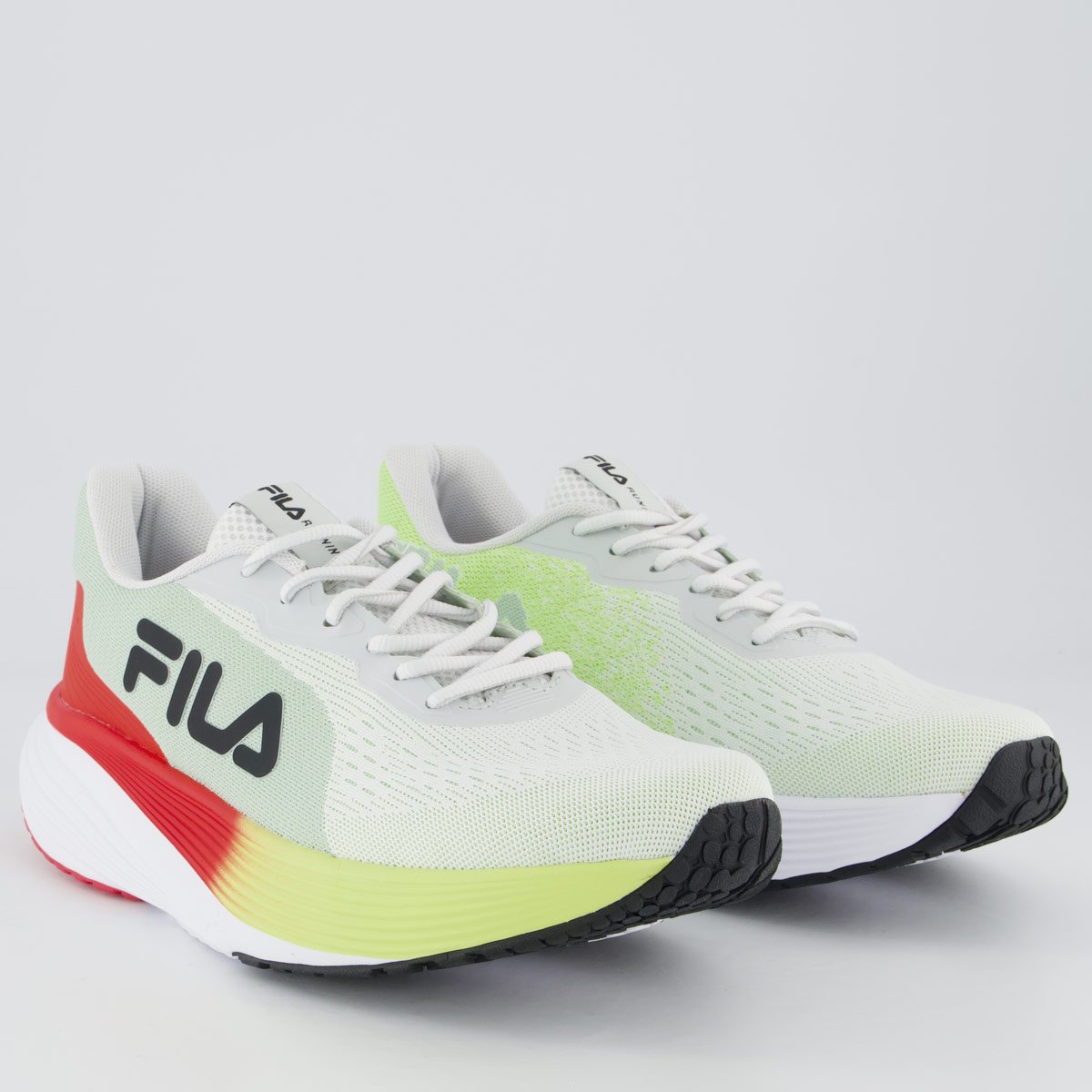 Tênis Fila Agile Branco e Vermelho Multicores 2