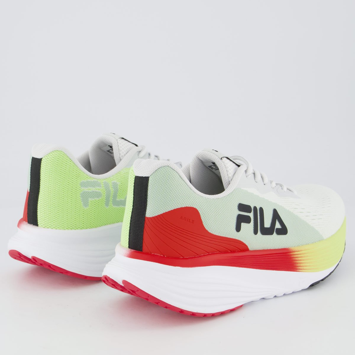 Tênis Fila Agile Branco e Vermelho Multicores 3