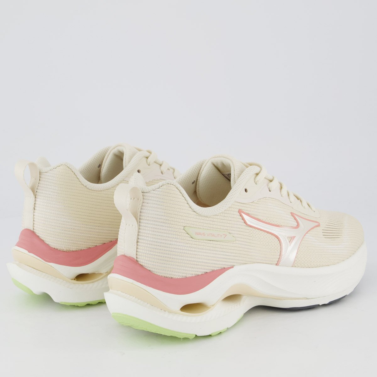 Tênis Mizuno Wave Vitality 7 Feminino Rosa Bege 3
